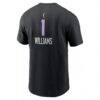 Gabby Williams Golden State Valkyries Nike Name & Number Rebel Edition T-Shirt - Black - Detail View