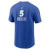 Paige Bueckers Dallas Wings Nike Name & Number Rebel Edition T-Shirt - Blue - Detail View