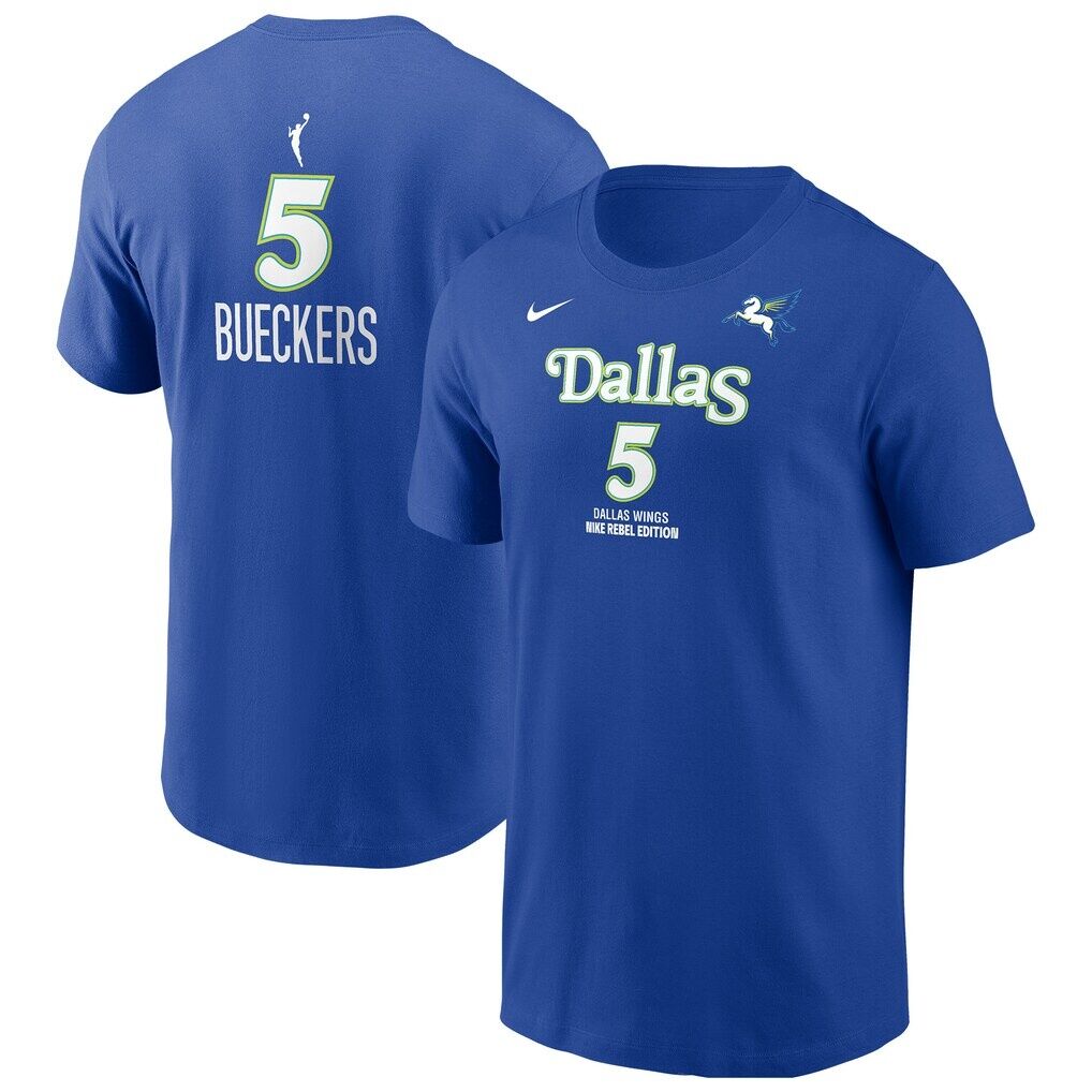 Paige Bueckers Dallas Wings Nike Name & Number Rebel Edition T-Shirt