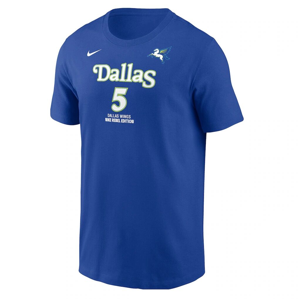Paige Bueckers Dallas Wings Nike Name & Number Rebel Edition T-Shirt