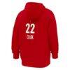Caitlin Clark Indiana Fever Nike Rebel Edition Name & Number Hoodie - Red - Detail View