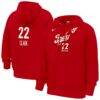 Caitlin Clark Indiana Fever Nike Rebel Edition Name & Number Hoodie - Red - Front View