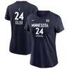 Napheesa Collier Minnesota Lynx Nike Name & Number Explorer Edition T-Shirt - Navy - Front View
