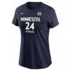 Napheesa Collier Minnesota Lynx Nike Name & Number Explorer Edition T-Shirt - Navy - Side View