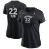 A'ja Wilson Las Vegas Aces Nike Name & Number Explorer Edition T-Shirt - Black - Front View