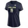 Azzi Fudd Dallas Wings Nike Name & Number Explorer Edition T-Shirt - Navy - Side View