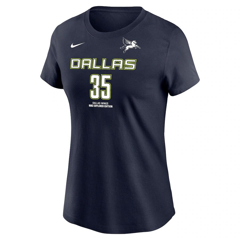 Azzi Fudd Dallas Wings Nike Name & Number Explorer Edition T-Shirt