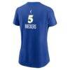 Paige Bueckers Dallas Wings Nike Women's Rebel Edition Name & Number T-Shirt - Blue - Detail View
