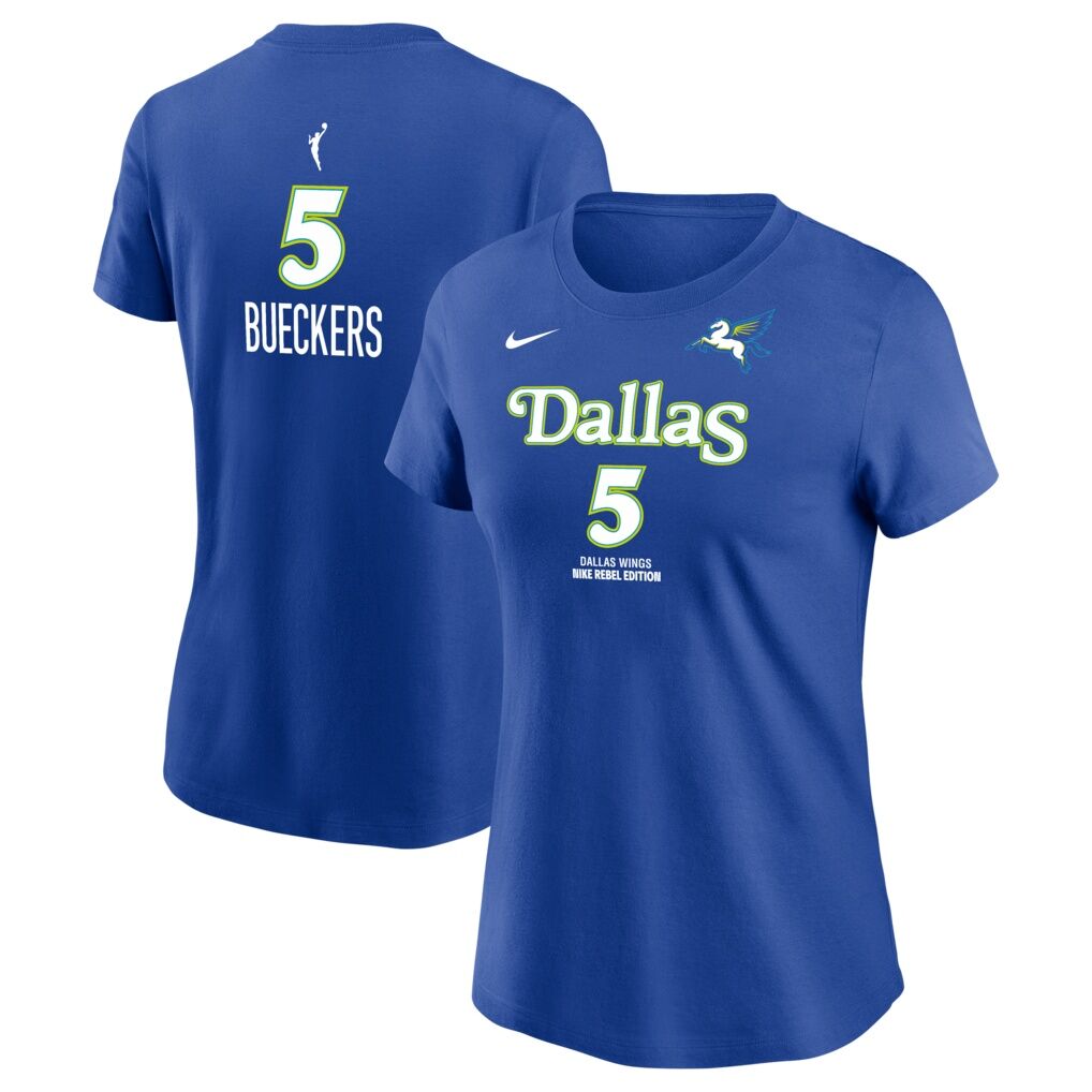 Paige Bueckers Dallas Wings Nike Women's Rebel Edition Name & Number T-Shirt