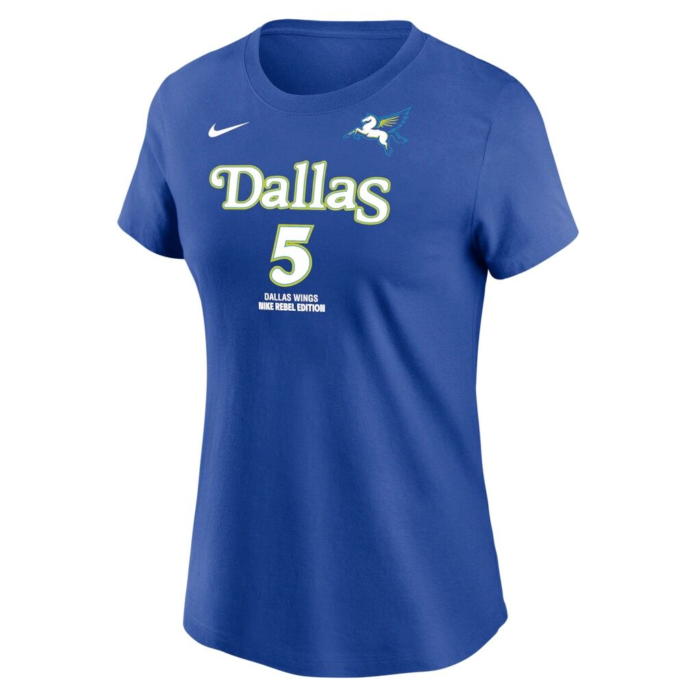 Paige Bueckers Dallas Wings Nike Women's Rebel Edition Name & Number T-Shirt