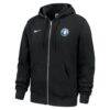 Minnesota Timberwolves Nike Club Fleece Full-Zip Hoodie - Black - Front View