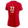 Caitlin Clark Indiana Fever Nike Women's Rebel Name & Number T-Shirt - Red - Detail View