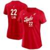 Caitlin Clark Indiana Fever Nike Women's Rebel Name & Number T-Shirt - Red - Front View