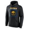 Buffalo Sabres Big & Tall Home Ice Pop Personalized Name & Number Hoodie - Black - Side View