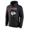 Chicago Blackhawks Big & Tall Home Ice Pop Personalized Name & Number Hoodie - Black - Side View