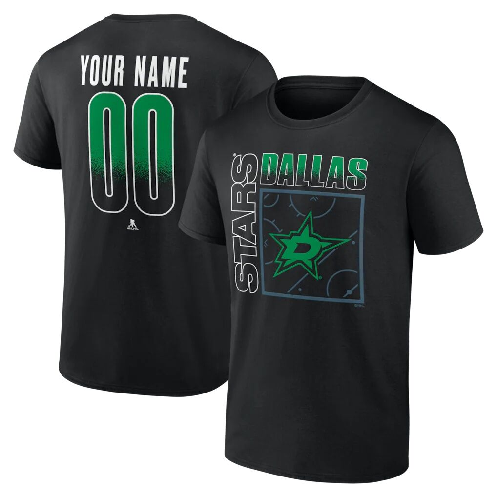 Dallas Stars Big & Tall Home Ice Pop Personalized Name & Number T-Shirt