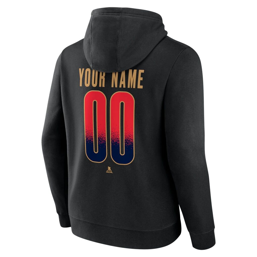 Florida Panthers Big & Tall Home Ice Pop Personalized Name & Number Hoodie