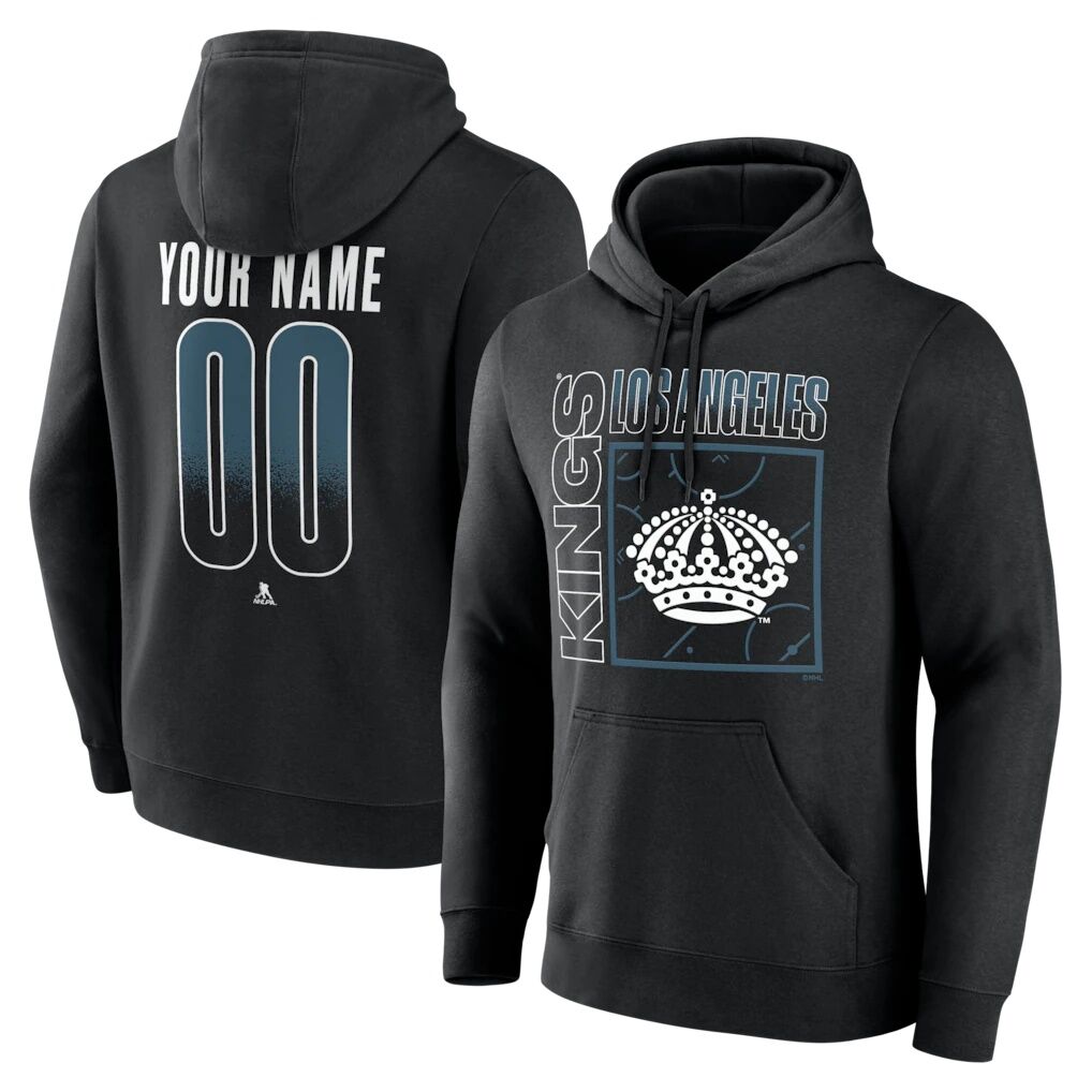 Los Angeles Kings Big & Tall Home Ice Pop Personalized Name & Number Hoodie
