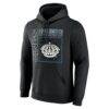 Los Angeles Kings Big & Tall Home Ice Pop Personalized Name & Number Hoodie - Black - Side View