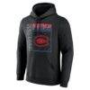 Montreal Canadiens Big & Tall Home Ice Pop Personalized Name & Number Hoodie - Black - Side View