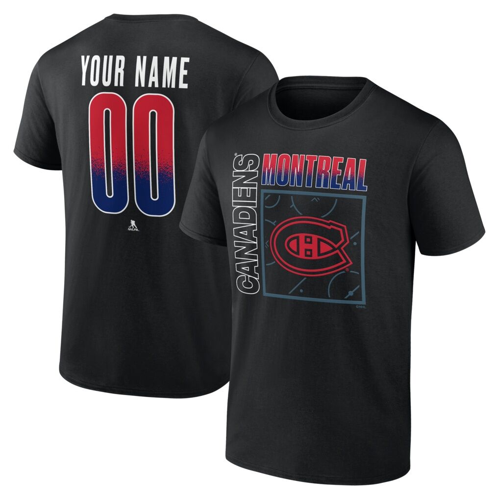 Montreal Canadiens Big & Tall Home Ice Pop Personalized Name & Number T-Shirt