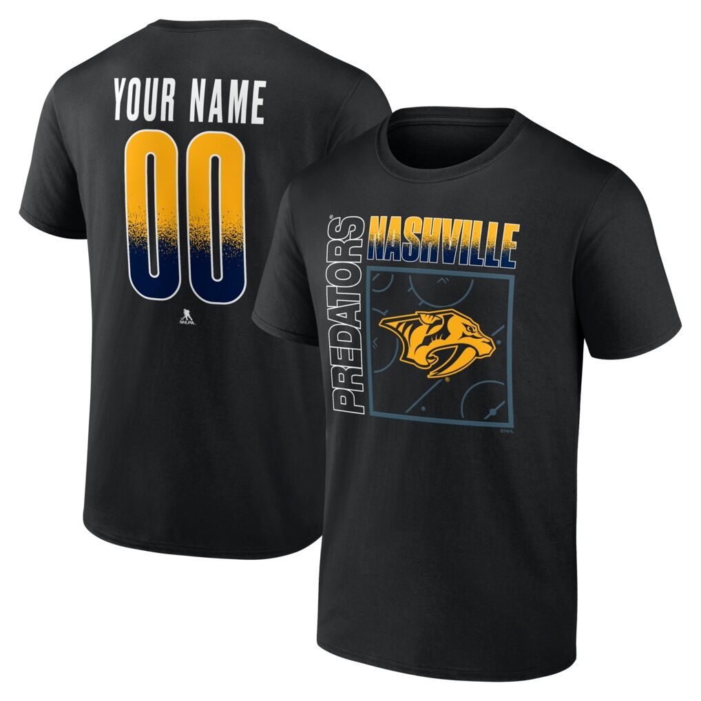 Nashville Predators Big & Tall Home Ice Pop Personalized Name & Number T-Shirt