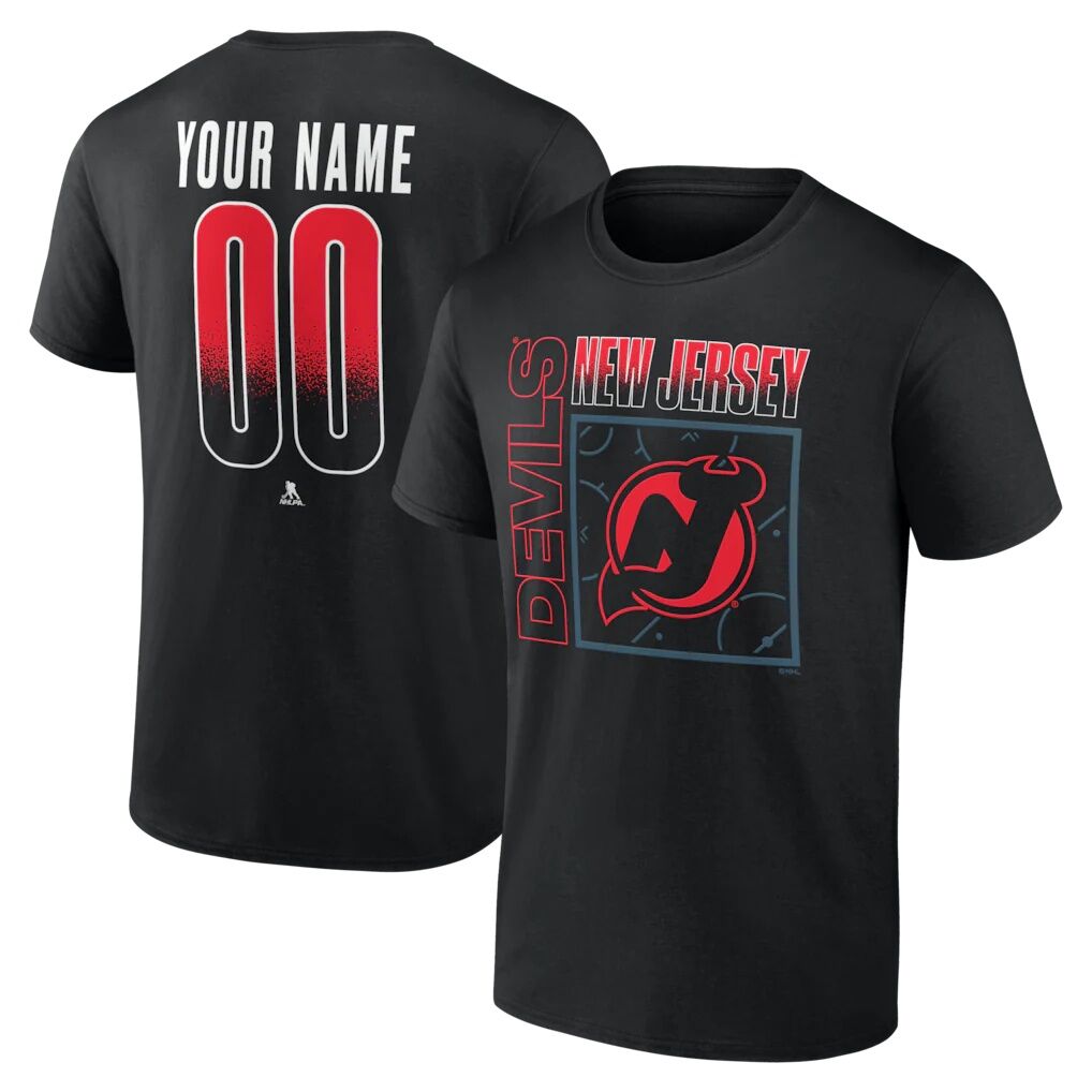 New Jersey Devils Big & Tall Home Ice Pop Personalized Name & Number T-Shirt