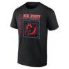 New Jersey Devils Big & Tall Home Ice Pop Personalized Name & Number T-Shirt - Black - Side View