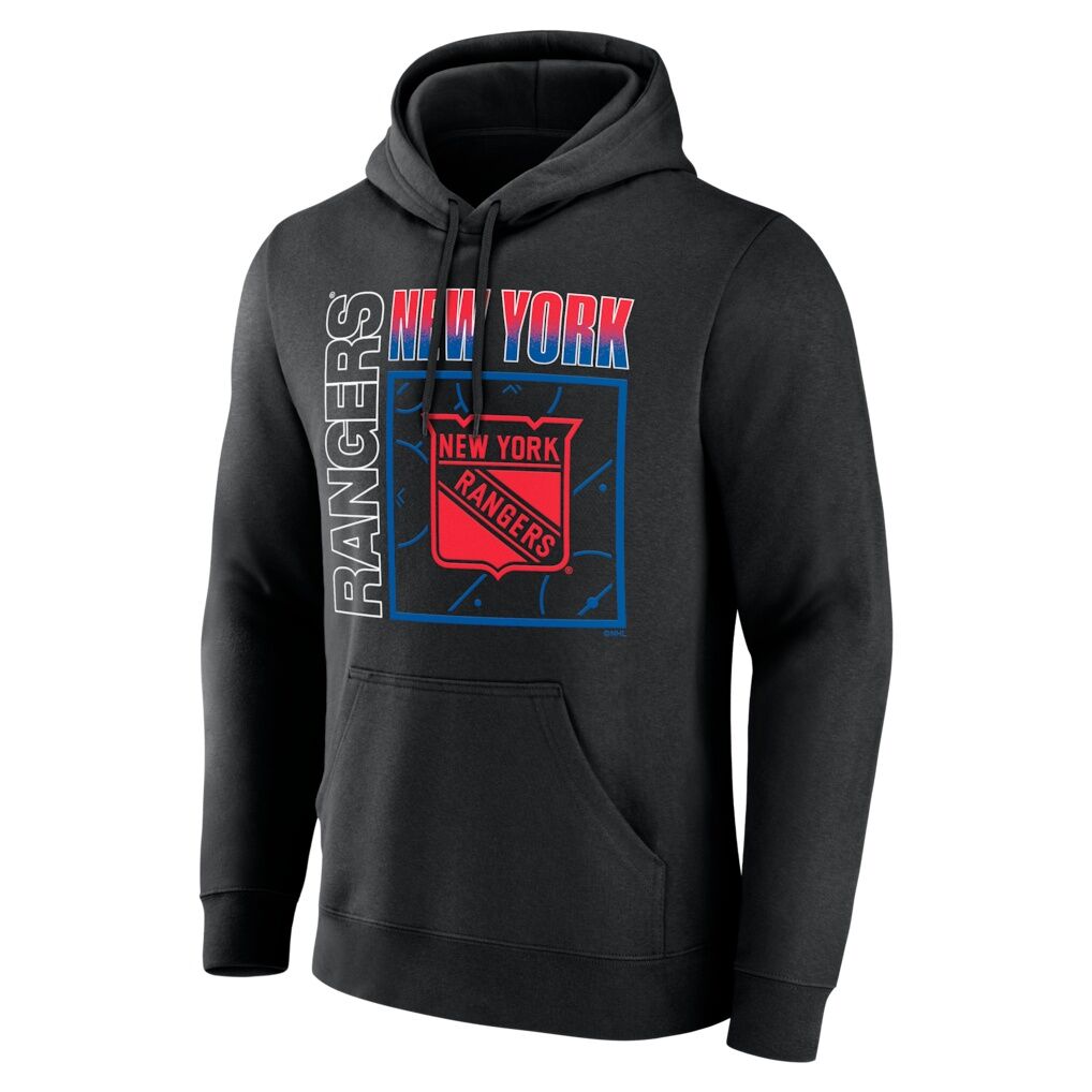New York Rangers Big & Tall Home Ice Pop Personalized Name & Number Hoodie