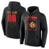 Ottawa Senators Big & Tall Home Ice Pop Personalized Name & Number Hoodie - Black - Front View