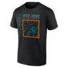 San Jose Sharks Big & Tall Home Ice Pop Personalized Name & Number T-Shirt - Black - Side View