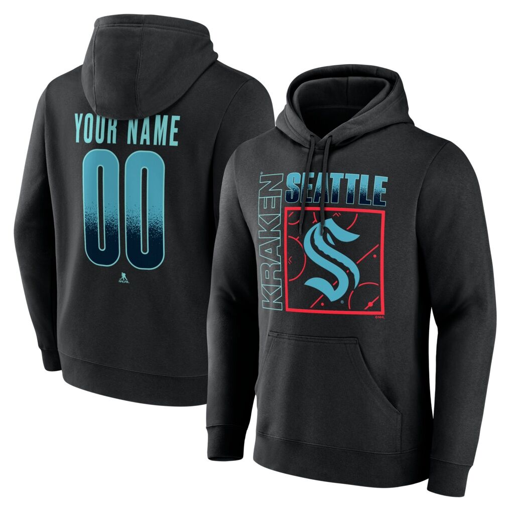 Seattle Kraken Big & Tall Home Ice Pop Personalized Name & Number Hoodie