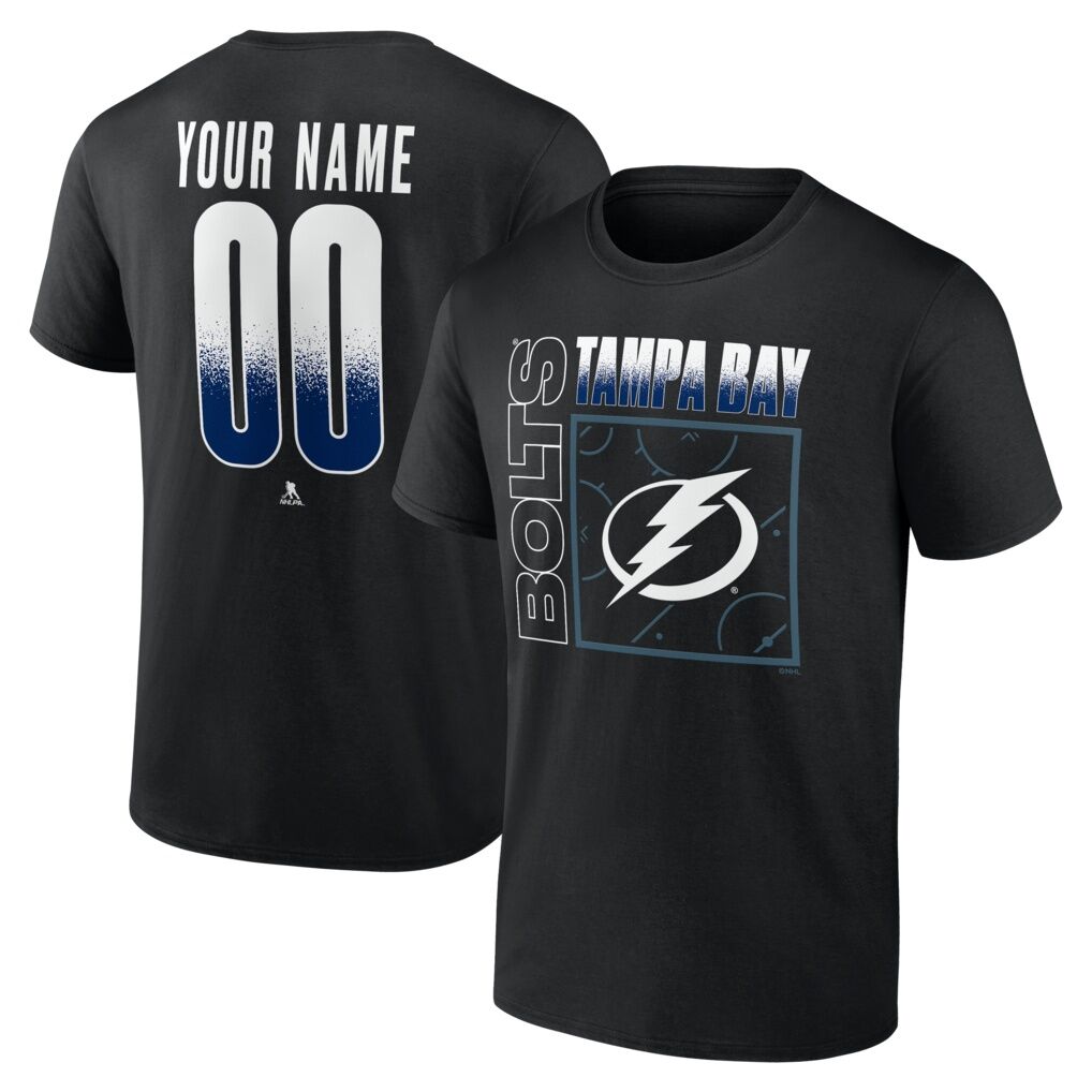 Tampa Bay Lightning Big & Tall Home Ice Pop Personalized Name & Number T-Shirt