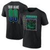 Vancouver Canucks Big & Tall Home Ice Pop Personalized Name & Number T-Shirt - Black - Front View