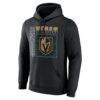 Vegas Golden Knights Big & Tall Home Ice Pop Personalized Name & Number Hoodie - Black - Side View