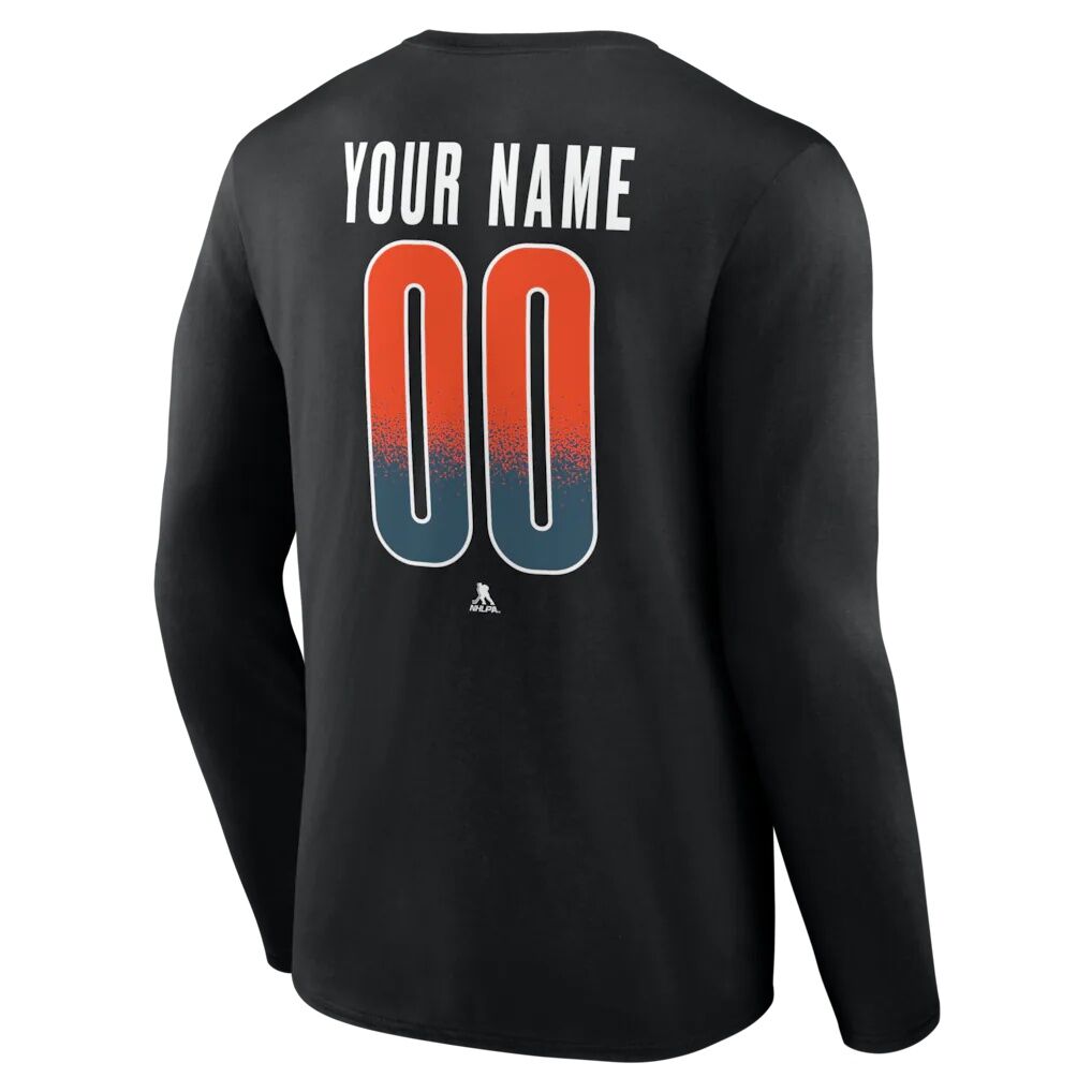 Anaheim Ducks  Home Ice Pop Personalized Name & Number Long Sleeve T-Shirt