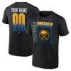 Buffalo Sabres Home Ice Pop Personalized Name & Number T-Shirt - Black - Front View