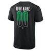 Dallas Stars Home Ice Pop Personalized Name & Number T-Shirt - Black - Detail View