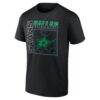 Dallas Stars Home Ice Pop Personalized Name & Number T-Shirt - Black - Side View