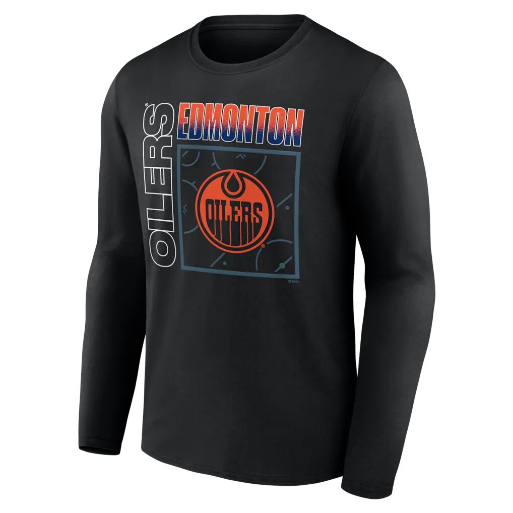 Edmonton Oilers  Home Ice Pop Personalized Name & Number Long Sleeve T-Shirt