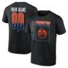 Edmonton Oilers Home Ice Pop Personalized Name & Number T-Shirt - Black - Front View
