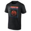Edmonton Oilers Home Ice Pop Personalized Name & Number T-Shirt - Black - Side View
