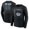 Los Angeles Kings Home Ice Pop Personalized Name & Number Long Sleeve T-Shirt - Black - Front View