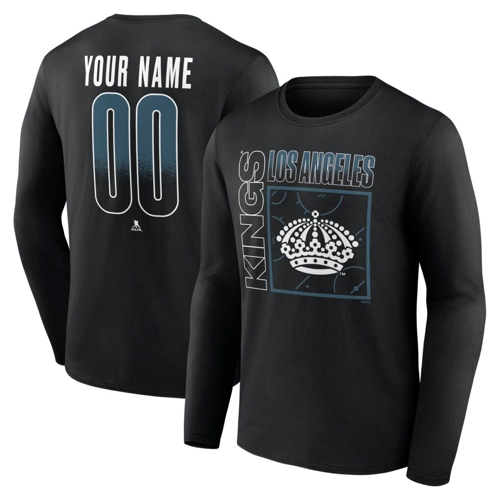 Los Angeles Kings  Home Ice Pop Personalized Name & Number Long Sleeve T-Shirt