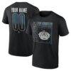Los Angeles Kings Home Ice Pop Personalized Name & Number T-Shirt - Black - Front View