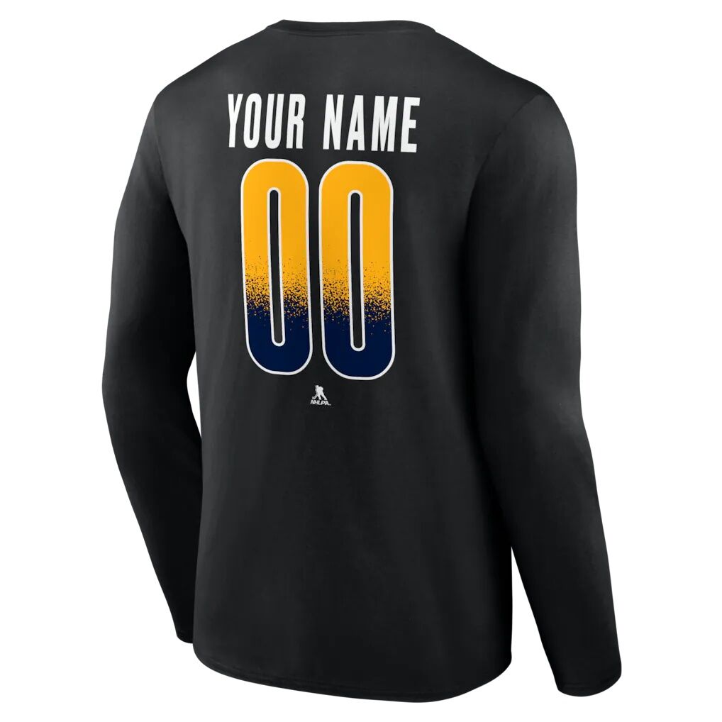 Nashville Predators  Home Ice Pop Personalized Name & Number Long Sleeve T-Shirt
