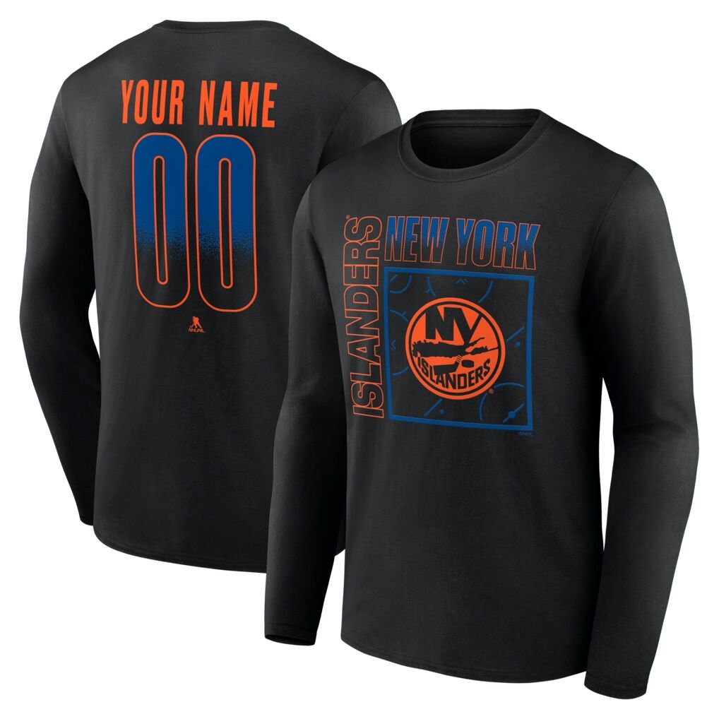 New York Islanders  Home Ice Pop Personalized Name & Number Long Sleeve T-Shirt