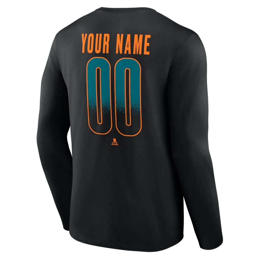 San Jose Sharks  Home Ice Pop Personalized Name & Number Long Sleeve T-Shirt