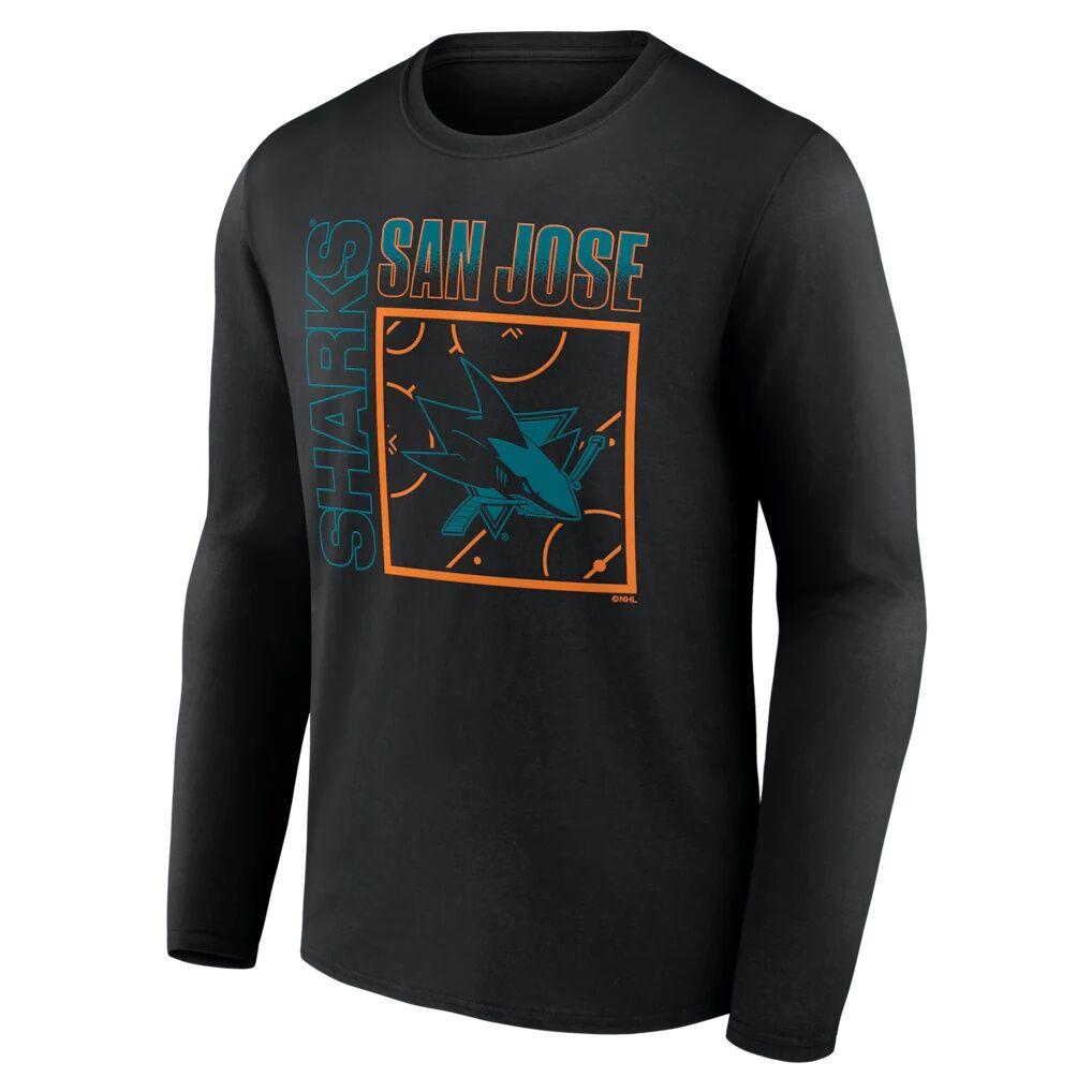San Jose Sharks  Home Ice Pop Personalized Name & Number Long Sleeve T-Shirt