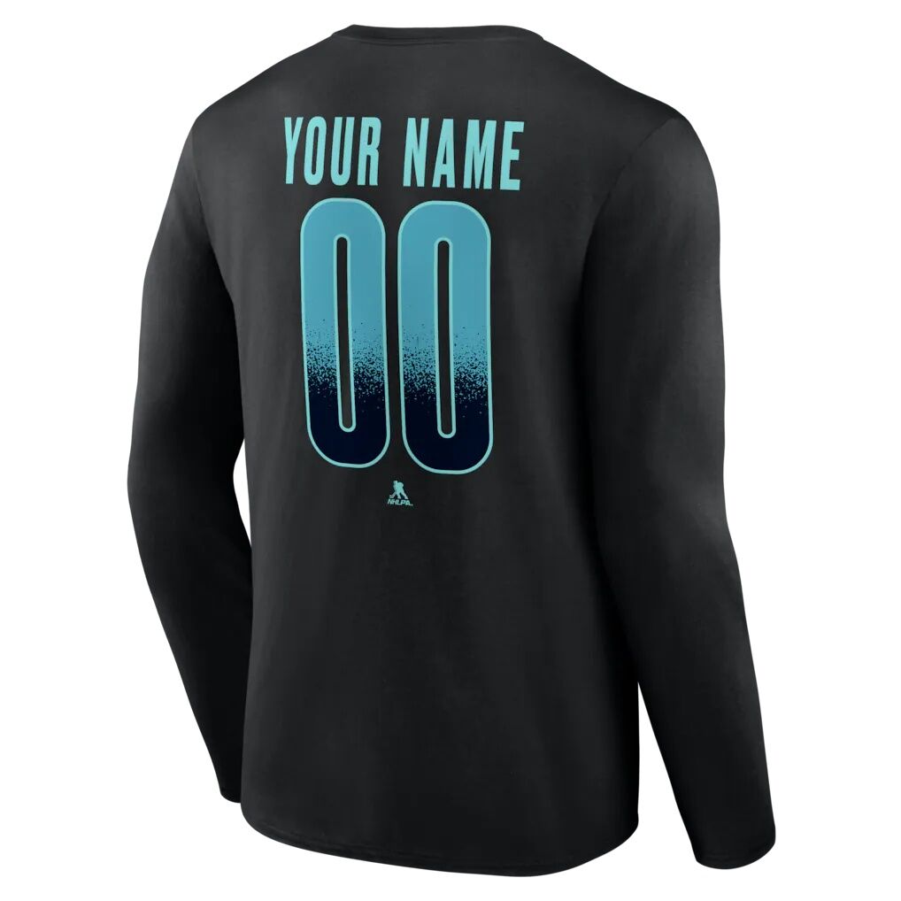Seattle Kraken  Home Ice Pop Personalized Name & Number Long Sleeve T-Shirt